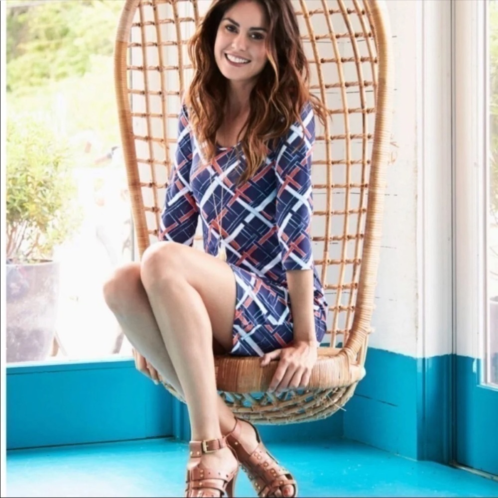 Persifor Kilpatrick Bamboo Plaid Dress Size S